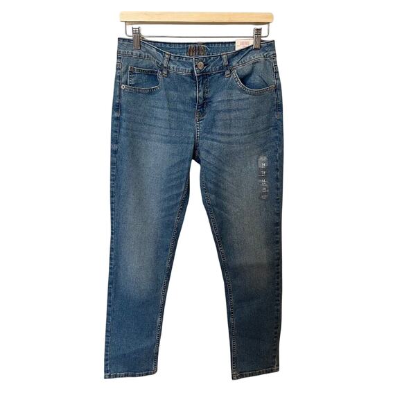 Justice Girls Jeans Distressed Blue Denim Skinny Size 14 Plus New with Tags NWT - Picture 1 of 4